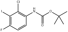 tert-butyl (2-chloro-4-fluoro-3-iodophenyl)carbamate Structure