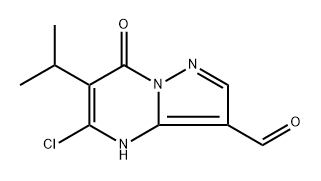 5-Chloro-6-isopropyl-7-oxo-4,7-dihydropyrazolo[1,5-a]pyrimidine-3-carbaldehyde Structure