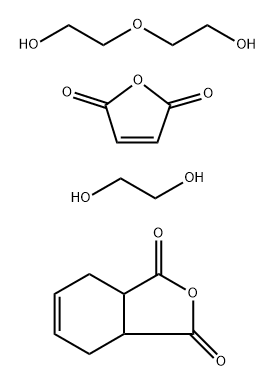 2,5-呋喃二酮和2,2-氧代双(乙醇)的聚合物, 25749-47-7, 结构式