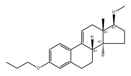 Estra-1,3,5(10),9(11)-tetraene, 17-methoxy-3-propoxy-, (17β)- Structure