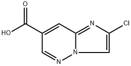 2-Chloroimidazo[1,2-b]pyridazine-7-carboxylic acid Struktur