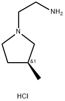 (S)-2-(3-甲基吡咯烷-1-基)乙烷-1-胺盐酸盐, 2580096-19-9, 结构式