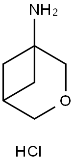 3-Oxabicyclo[3.1.1]heptan-1-amine, hydrochloride (1:1) Structure