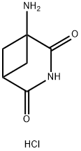 3-Azabicyclo[3.1.1]heptane-2,4-dione, 1-amino-, hydrochloride (1:1) Struktur