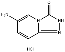 1,2,4-Triazolo[4,3-a]pyridin-3(2H)-one, 6-amino-, hydrochloride (1:1) Structure