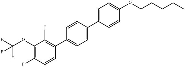 2,4-difluoro-4''-(pentyloxy)-3-(trifluoromethoxy)-1,1':4',1''-terphenyl,2581148-51-6,结构式