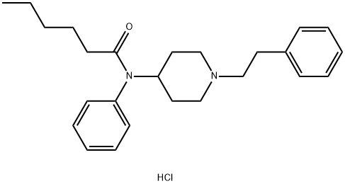 Hexanoyl fentanyl (hydrochloride) Structure