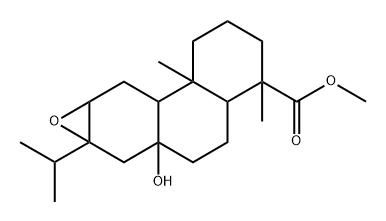 (8α,13S)-12α,13α-Epoxy-8-hydroxy-13-isopropylpodocarpan-18-oic acid methyl ester Structure