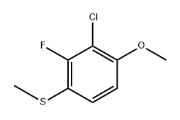 (3-Chloro-2-fluoro-4-methoxyphenyl)(methyl)sulfane 结构式