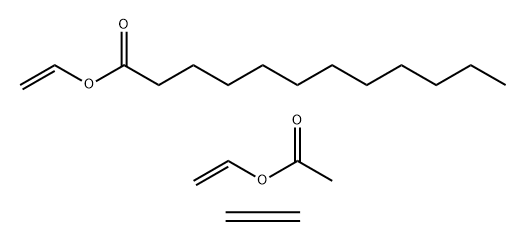 月桂酸乙烯酯与乙烯和乙酸乙烯酯的聚合物, 25929-00-4, 结构式