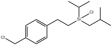 1-(Chloromethyl)-4-[2-[chloro(1-methylethyl)(2-methylpropyl)silyl]ethyl]benzene Structure