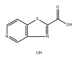 Thiazolo[4,5-c]pyridine-2-carboxylic acid, lithium salt (1:1) Structure