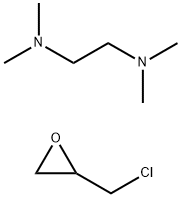 1,2-Ethanediamine, N,N,N,N-tetramethyl-, polymer with (chloromethyl)oxirane 化学構造式