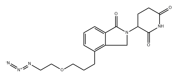 4-(3-(2-azidoethoxy)propyl)-2-(2,6-dioxopiperidin-3-yl)isoindoline-1,3-dione Structure