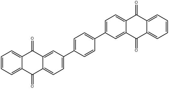 1,4-bis(9,10-anthraquinonyl)benzene Structure