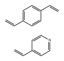 1,4-Divinylbenzene/4-vinlypyridine copolymer 化学構造式