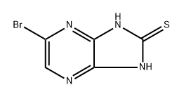 5-Bromo-1H-imidazo[4,5-b]pyrazine-2(3H)-thione 化学構造式