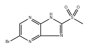 6-Bromo-2-(methylsulfonyl)-1H-imidazo[4,5-b]pyrazine Struktur