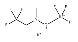 potassium
trifluoro({[methyl(2,2,2-trifluoroethyl)amino]methy
l})boranuide 化学構造式