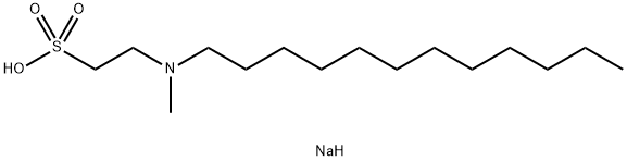 N-LAUROYL-N-METHYLTAURINE SODIUM SALT) 化学構造式