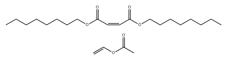 2-Butenedioic acid (2Z)-, dioctyl ester, polymer with ethenyl acetate Structure