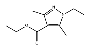 ethyl 1-ethyl-3,5-dimethyl-pyrazole-4-carboxylate Struktur