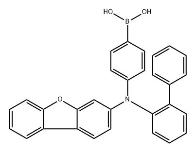 (4-([1,1'-biphenyl]-2-yl(dibenzo[b,d]furan-3-yl)amino)phenyl)boronic acid|(4-([1,1'-联苯] -2-基(二苯并[B,D]呋喃-3-基)氨基)苯基)硼酸