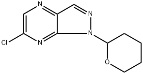 6-氯-1-(四氢-2H-吡喃-2-基)-1H-吡唑并[3,4-B]吡嗪, 2611563-27-8, 结构式
