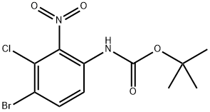 tert-Butyl (4-bromo-3-chloro-2-nitrophenyl)carbamate Structure