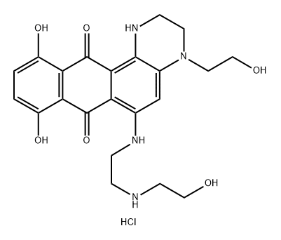 Mitoxantrone EP Impurity D HCl Struktur