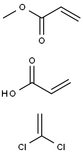 2-Propenoic acid, polymer with 1,1-dichloroethene and methyl 2-propenoate|丙烯酸与二氯乙烯和丙烯酸甲酯的聚合物