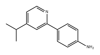 4-(4-isopropylpyridin-2-yl)aniline 结构式