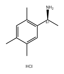 (1S)-1-(2,4,5-三甲基苯基)乙基-1-胺盐酸盐 结构式