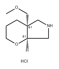 rac-(4aR,7aR)-4a-(methoxymethyl)-octahydropyra
no[2,3-c]pyrrole hydrochloride 结构式