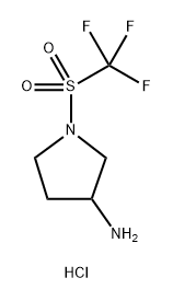 1-trifluoromethanesulfonylpyrrolidin-3-amine
hydrochloride|