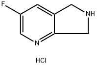 5H-Pyrrolo[3,4-b]pyridine, 3-fluoro-6,7-dihydro-, hydrochloride (1:2) Structure