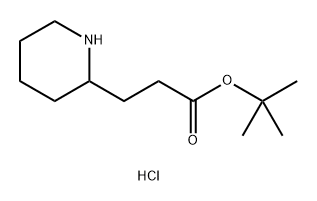 tert-butyl 3-(piperidin-2-yl)propanoate
hydrochloride 化学構造式