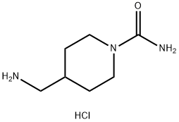 4-(aminomethyl)piperidine-1-carboxamide
dihydrochloride 结构式