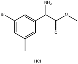 methyl
2-amino-2-(3-bromo-5-methylphenyl)acetate
hydrochloride 结构式