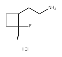 2-(2,2-二氟环丁基)乙胺盐酸盐,2613383-65-4,结构式