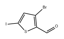 3-Bromo-5-iodothiophene-2-carbaldehyde Struktur