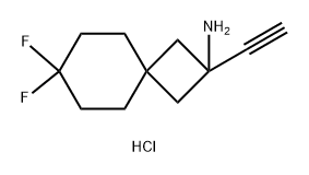 2-ethynyl-7,7-difluorospiro[3.5]nonan-2-amine
hydrochloride Struktur