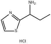 1-?(thiazol-?2-?yl)?propan-?1-?amine hydrochloride Structure