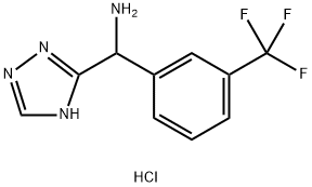 1-(4H-1,2,4-triazol-3-yl)-1-[3-(trifluoromethyl)pheny
l]methanamine dihydrochloride 结构式