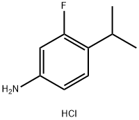 3-fluoro-4-(propan-2-yl)aniline hydrochloride Structure