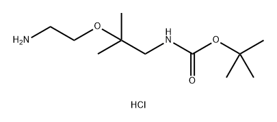 tert-butyl
N-[2-(2-aminoethoxy)-2-methylpropyl]carbamate
hydrochloride 结构式