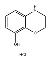 3,4-dihydro-2H-1,4-benzoxazin-8-ol hydrochloride 结构式