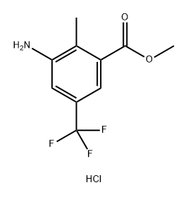 methyl
3-amino-2-methyl-5-(trifluoromethyl)benzoate
hydrochloride 结构式