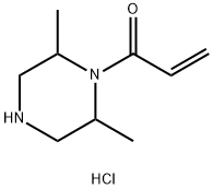 1-(2,6-dimethylpiperazin-1-yl)prop-2-en-1-one
hydrochloride Struktur
