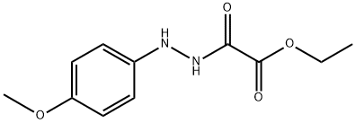 Ethanedioic acid, monoethyl ester, 2-(4-methoxyphenyl)hydrazide Struktur